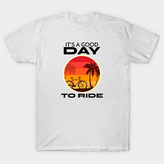 bicyclist T-Shirt by Mountain Morning Graphics